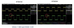 Figure 3. NTS0104 vs NTS0304 Comparison