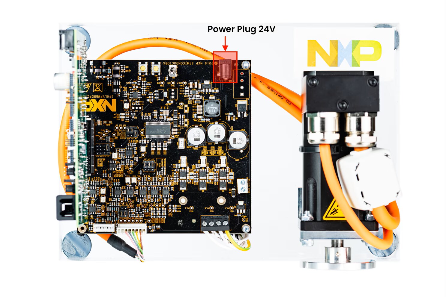 Connect the kit USB and Power Supply