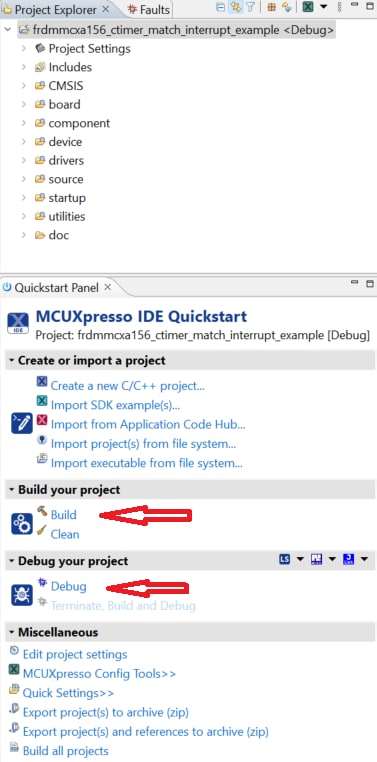 FRDM MCXA156 SW Build Debug